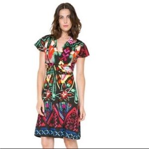 Desigual patterned dress above knee